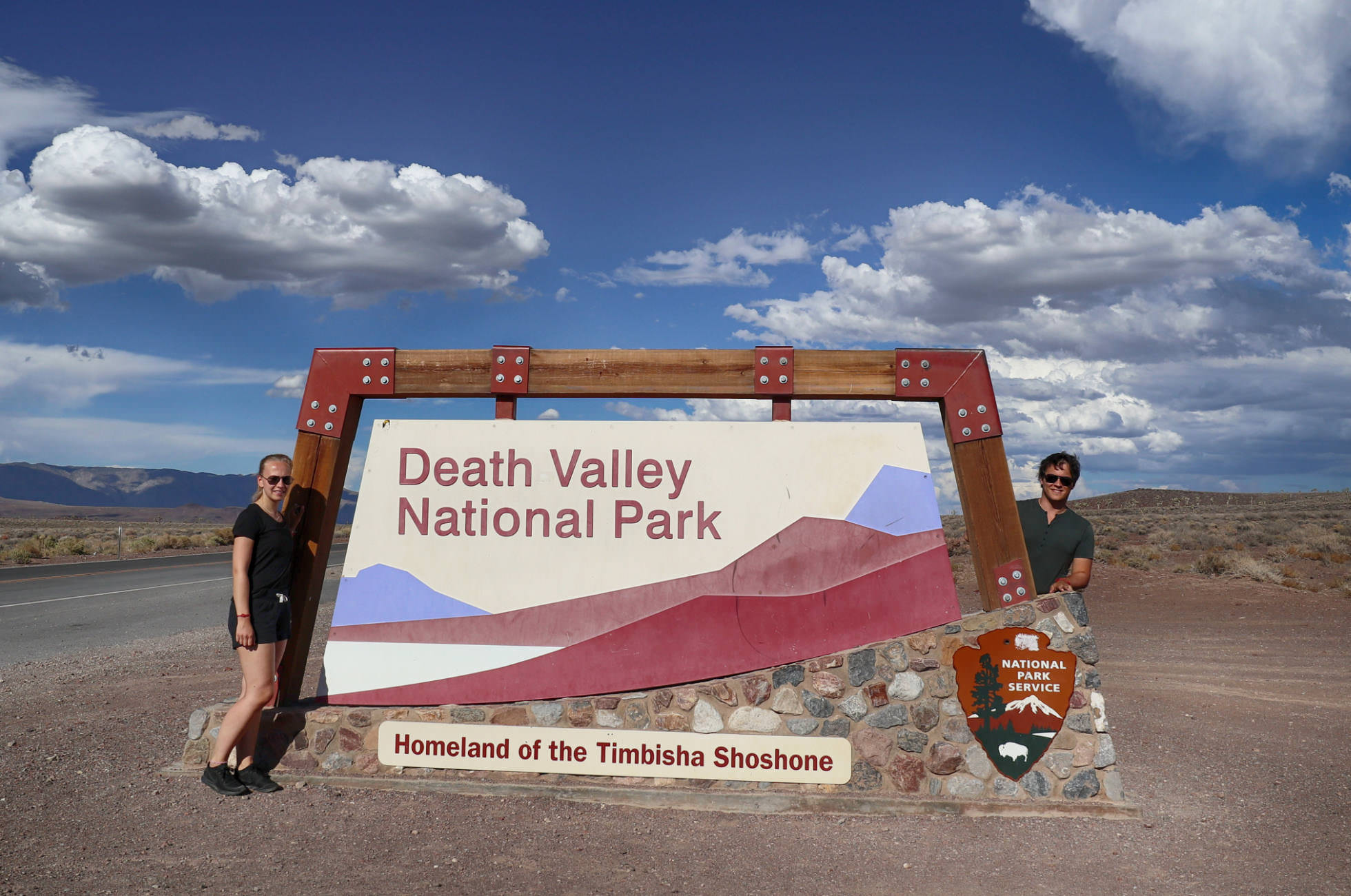 Death Valley Nationalpark Schild Eingang